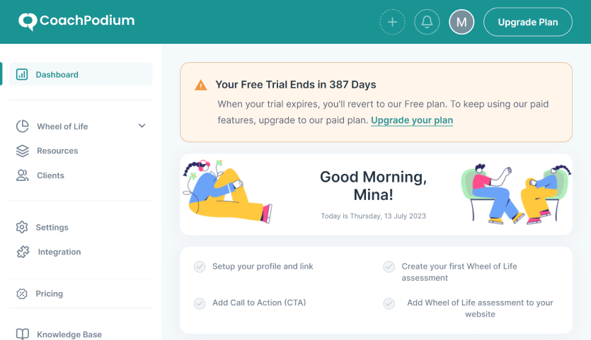 CoachPodium Dashboard