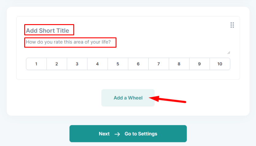 add title in wheel row